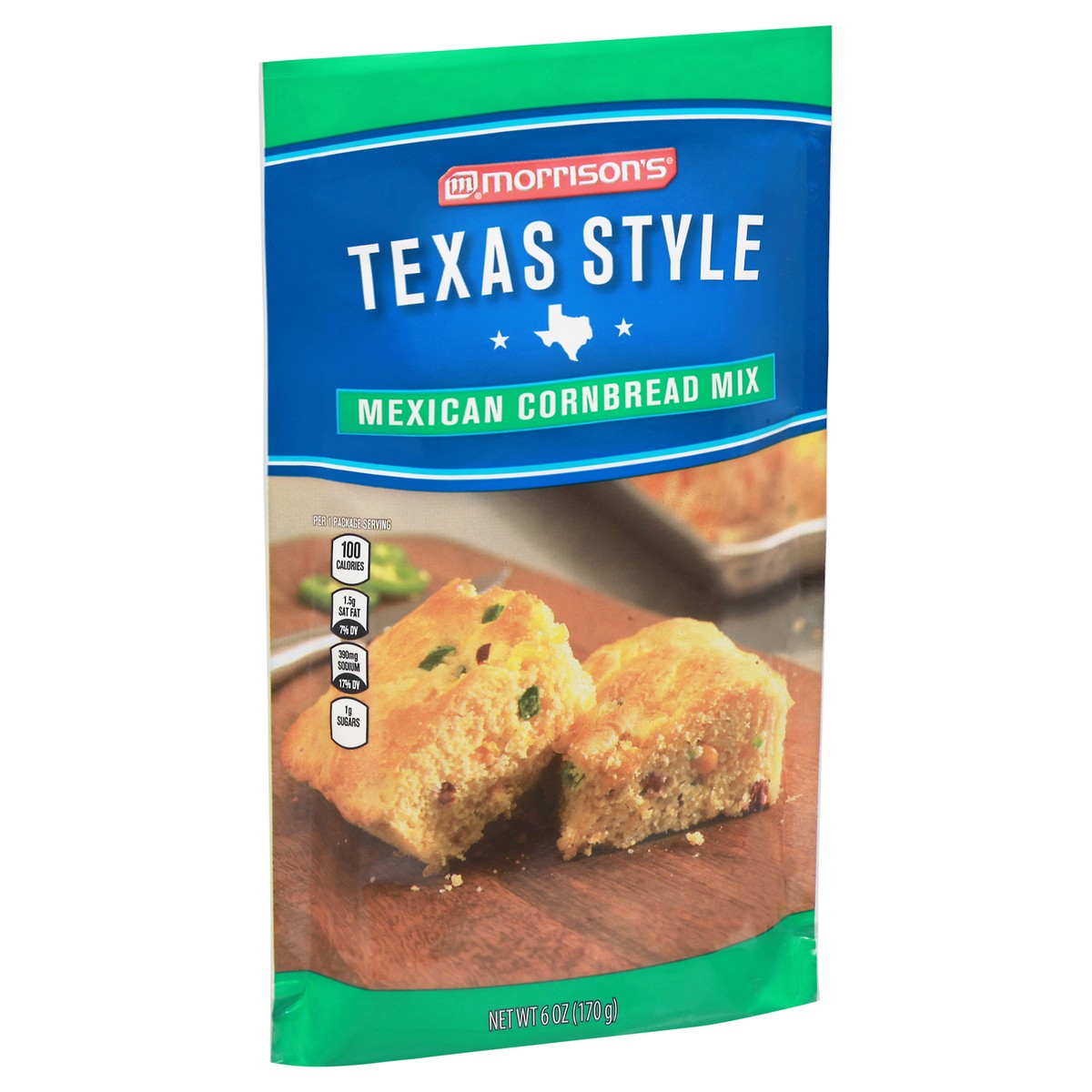 slide 7 of 9, Morrison's Texas Style Mexican Cornbread Mix 6 oz, 6 oz