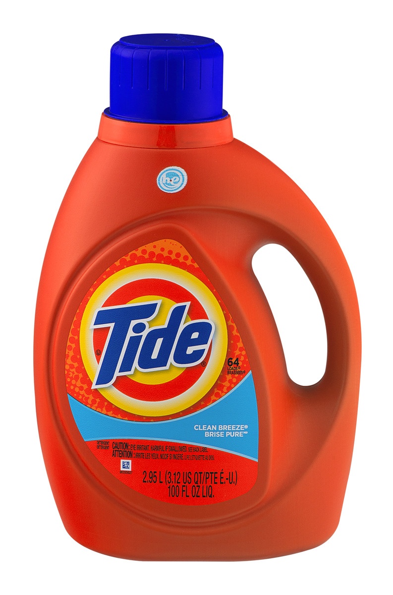 slide 1 of 4, Tide Clean Breeze High Efficiency Liquid Laundry Detergent, 100 oz