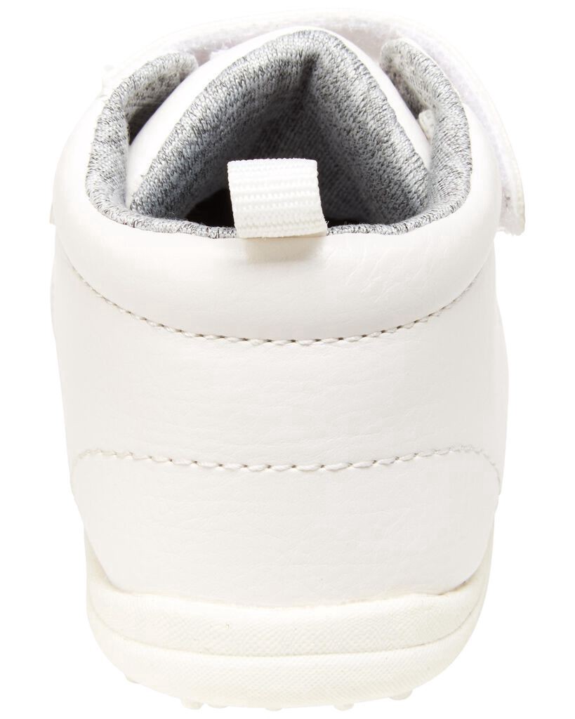 slide 4 of 7, Carter's Carters Baby High-Top Every Step Sneakers White 5.5, 1 ct