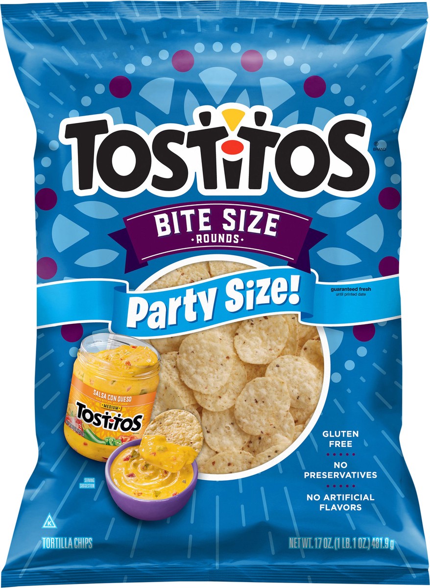 slide 3 of 3, Tostitos Bite Size Tortilla Chips Rounds 17 Oz, 17 oz