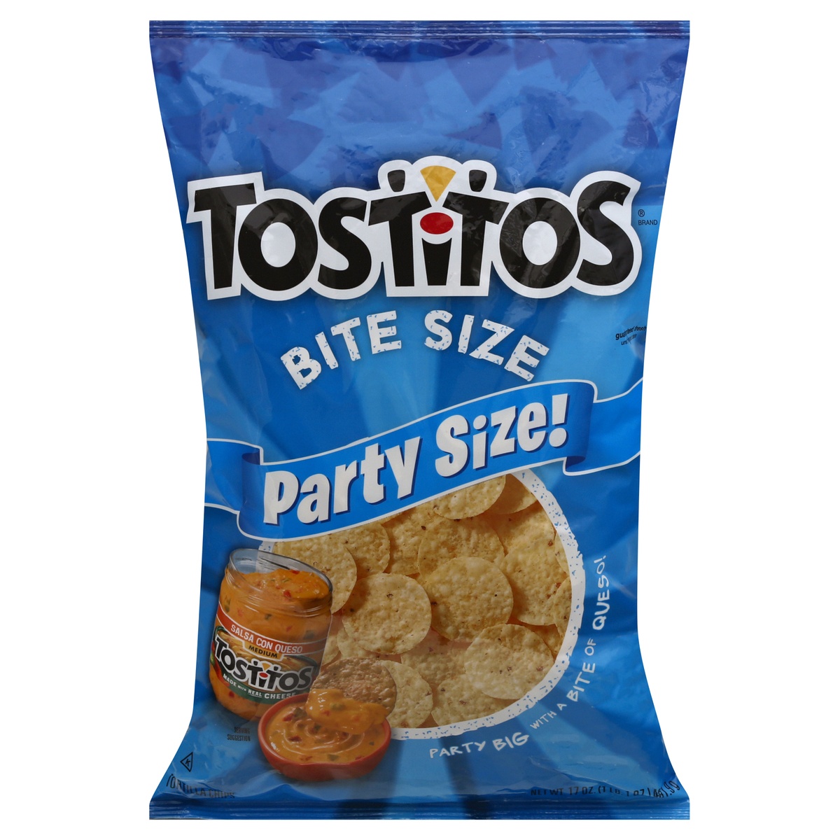 Tostitos Party Size Bite Size Tortilla Chips 17 Oz 17 Oz | Shipt