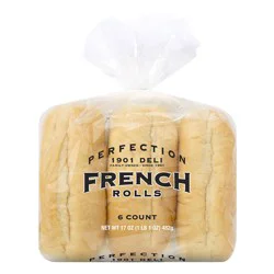 Perfection Deli French Sub Buns, 6 count