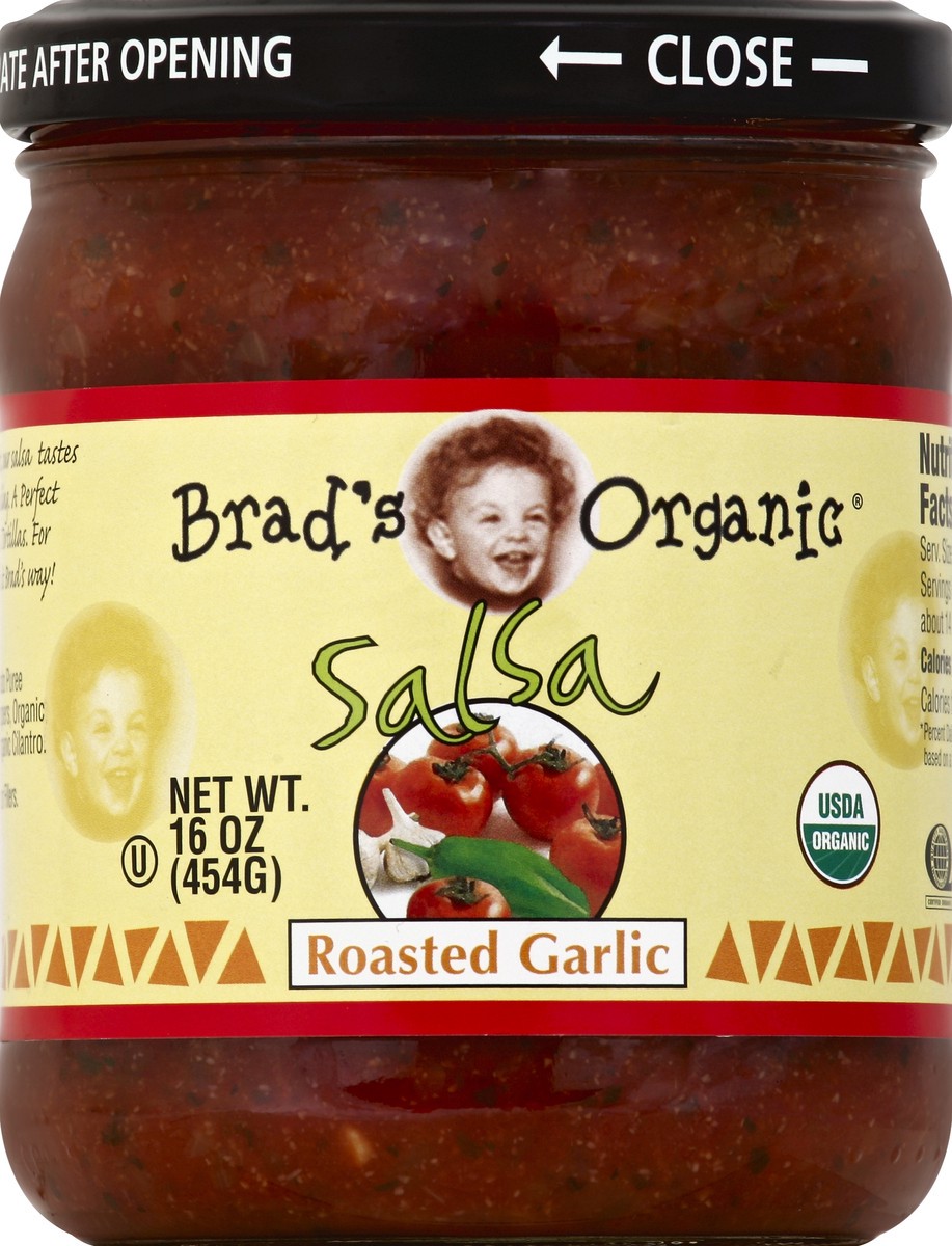 slide 2 of 2, Brad's Organic Salsa 16 oz, 16 oz