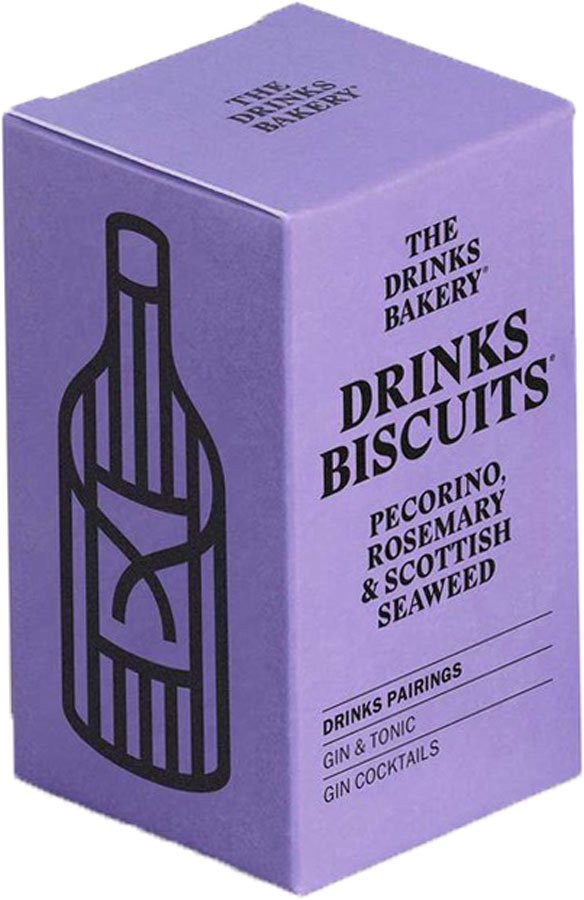 slide 1 of 1, The Drinks Bakery Pecorino Rosemary & Seaweed Biscuits, 110 gram