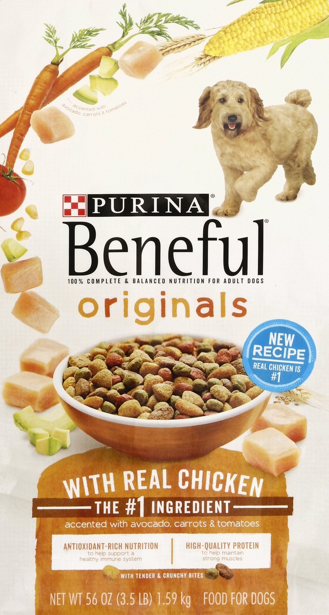 slide 5 of 6, Purina Beneful Originals With Real Chicken Dog Food, 3.5 lb