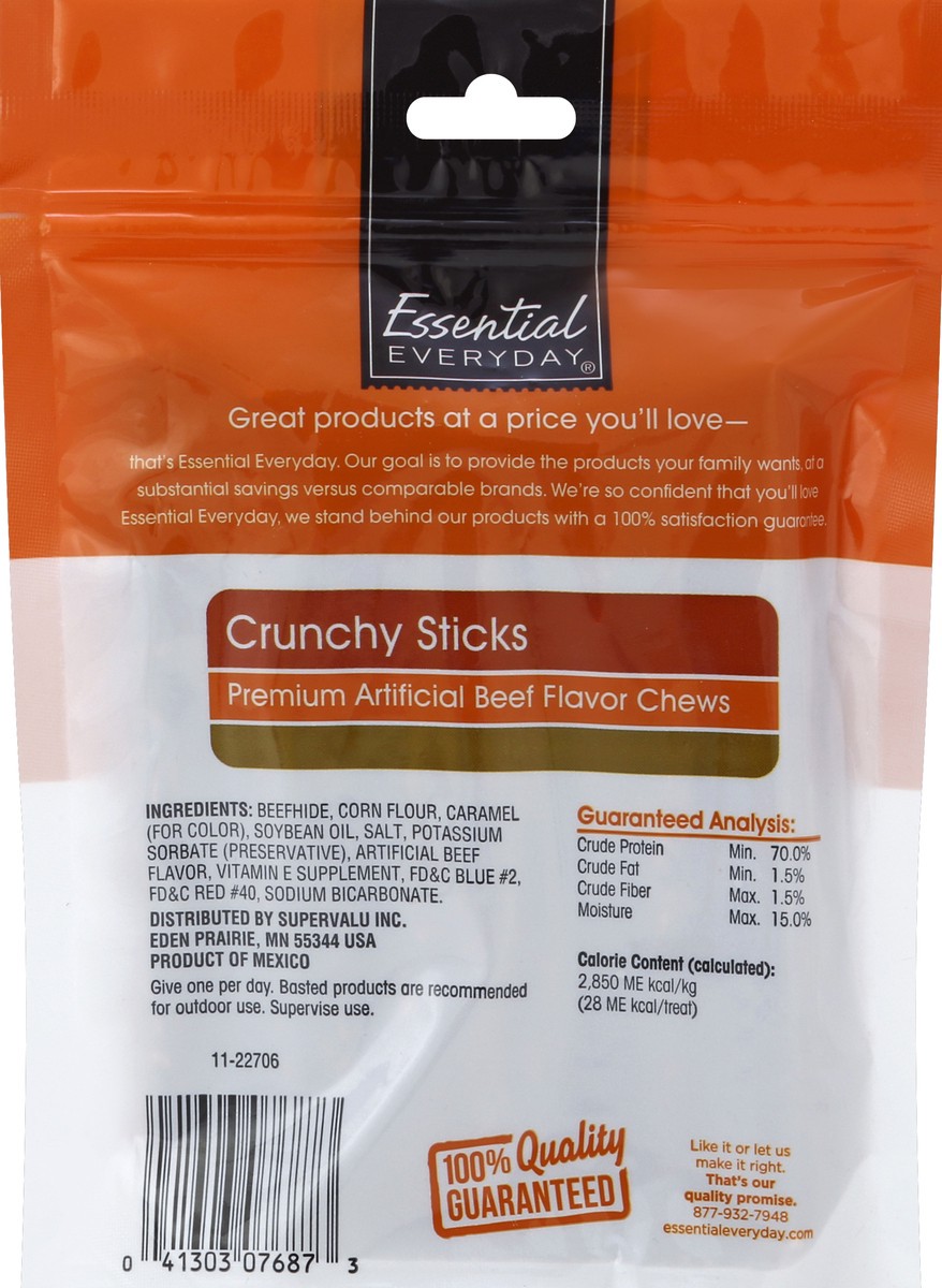 slide 6 of 6, Essential Everyday Dog Snack, Crunchy Sticks, 20 ct