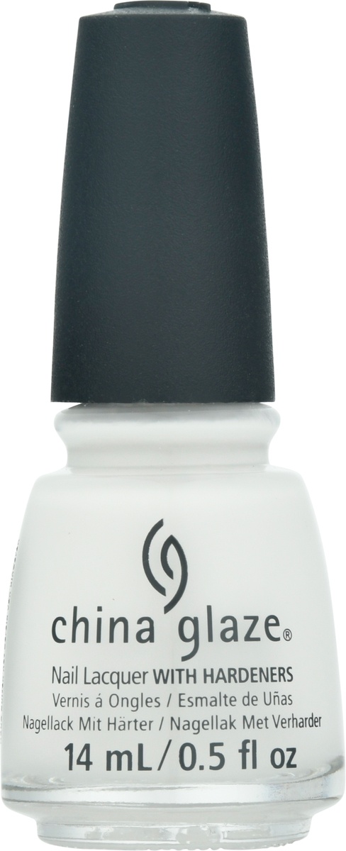 slide 8 of 10, China Glaze Nail Polish Lacquer, White On White, 1 ct