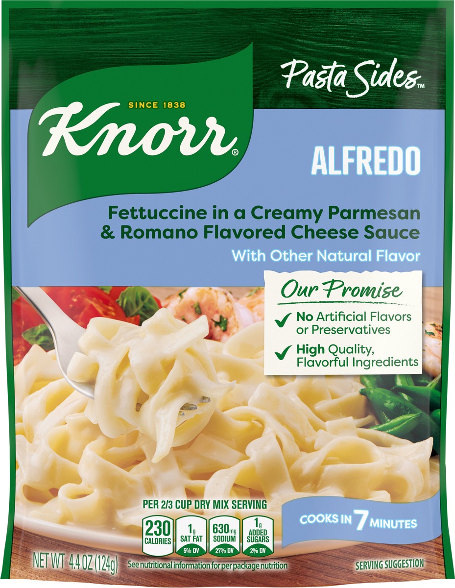 slide 2 of 3, Knorr Pasta Sides Alfredo Fettuccine, 4.4 oz, 4.4 oz