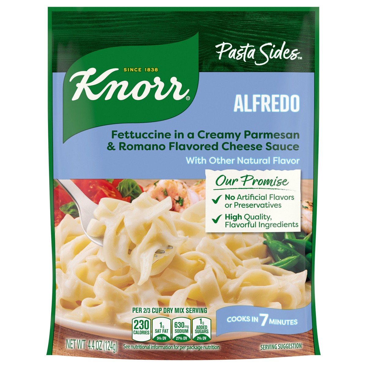 slide 1 of 3, Knorr 4.4 oz Pasta Sides Fettuccine Alfredo, 4.4 oz