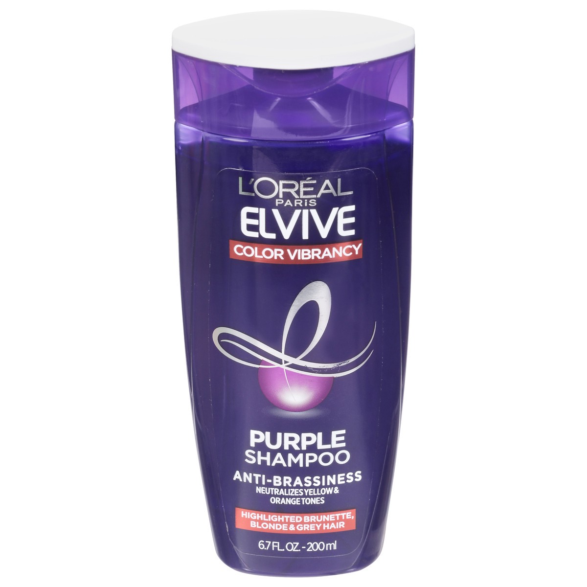 slide 4 of 10, L'Oréal Purple Color Vibrancy Anti-Brassiness Shampoo 6.7 fl oz, 6.7 oz