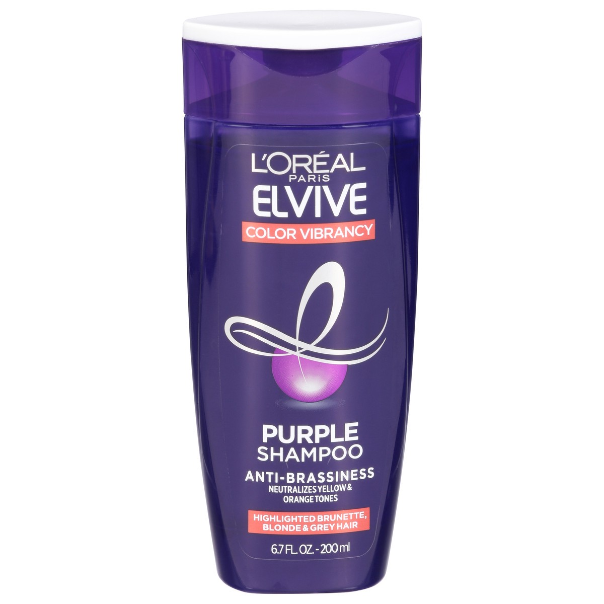 slide 1 of 10, L'Oréal Purple Color Vibrancy Anti-Brassiness Shampoo 6.7 fl oz, 6.7 oz