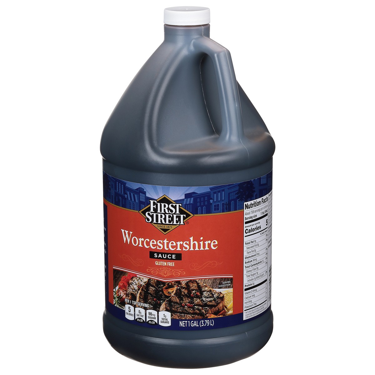 slide 2 of 4, First Street Worcestershire Sauce, 1 gal