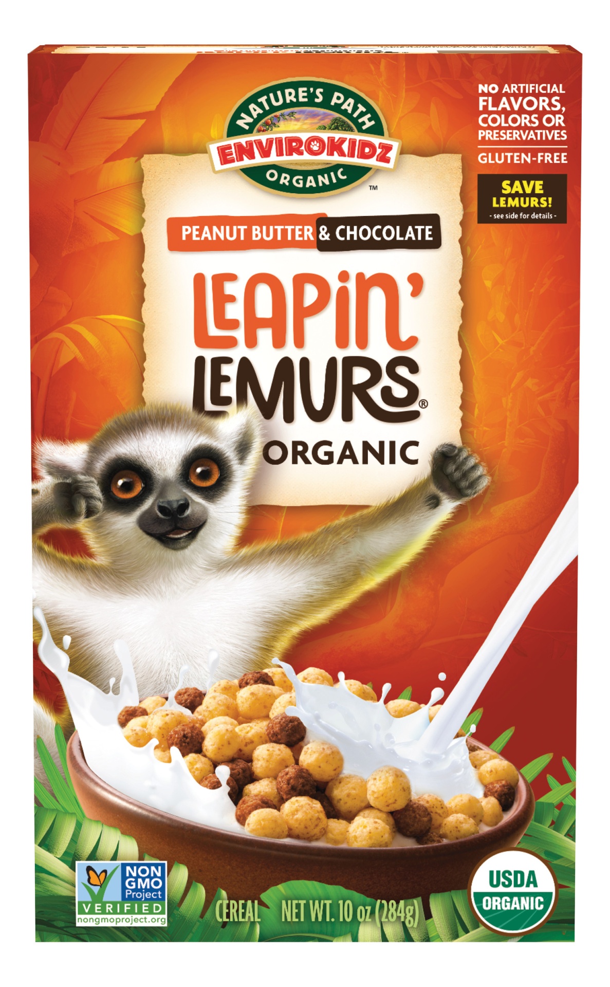 Natures Path Organic Peanut Butter & Chocolate Leapin Lemurs 