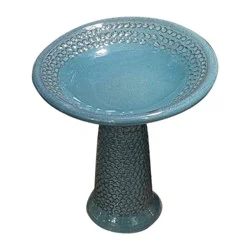 Hd Outdoors Theo Mini Birdbath - Teal