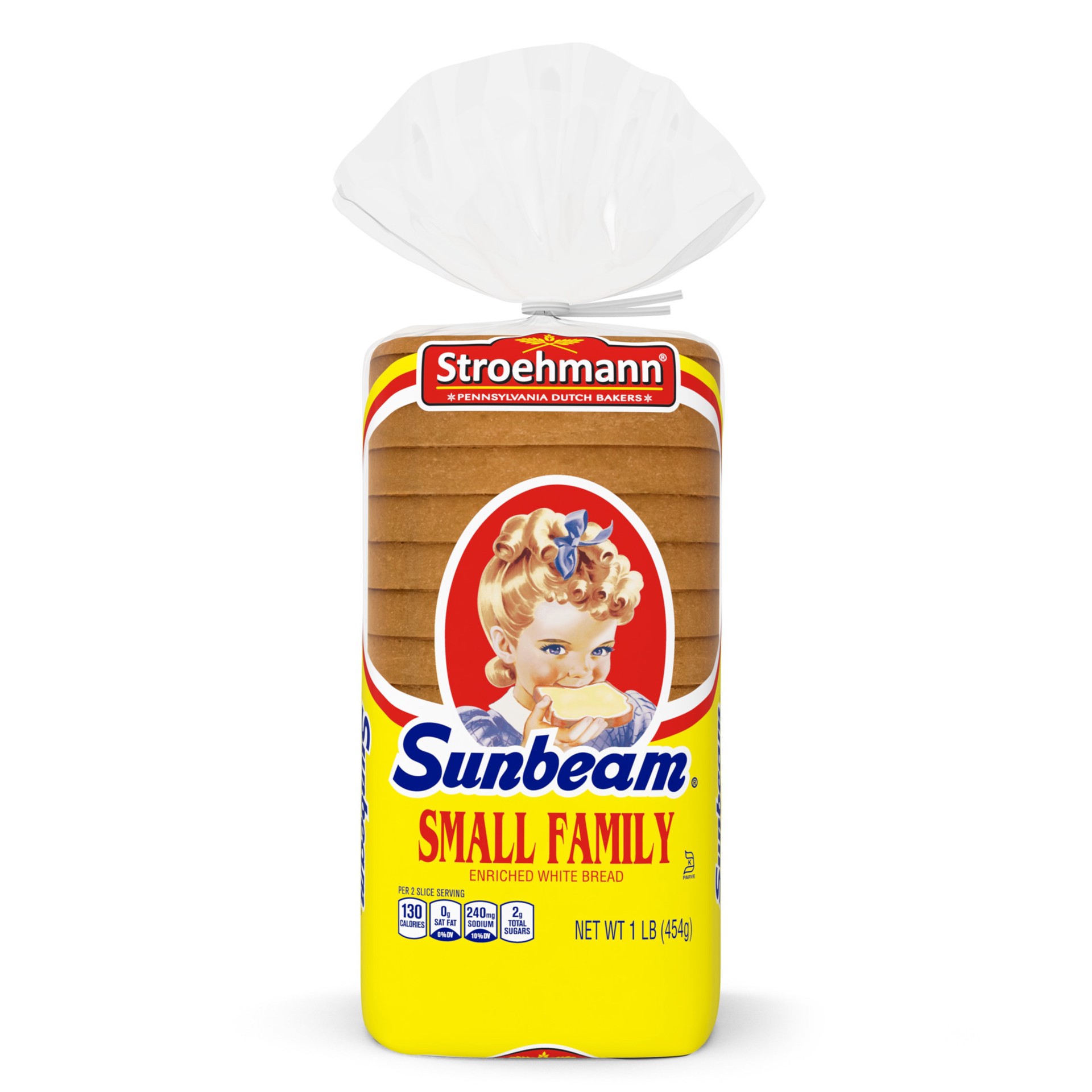 slide 1 of 5, Sunbeam Stroehmann Small Family White Bread, 16 oz, 16 oz