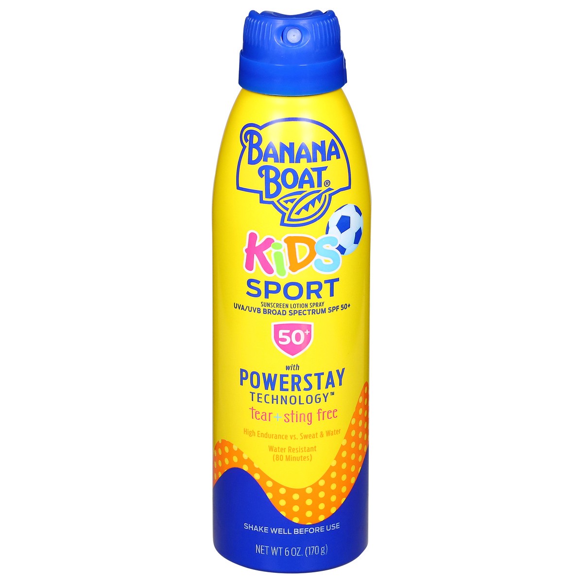 slide 1 of 27, Banana Boat Kids Sport Sting-Free, Tear-Free, Reef Friendly, Broad Spectrum Sunscreen Spray, SPF 50, 6oz., 6 oz