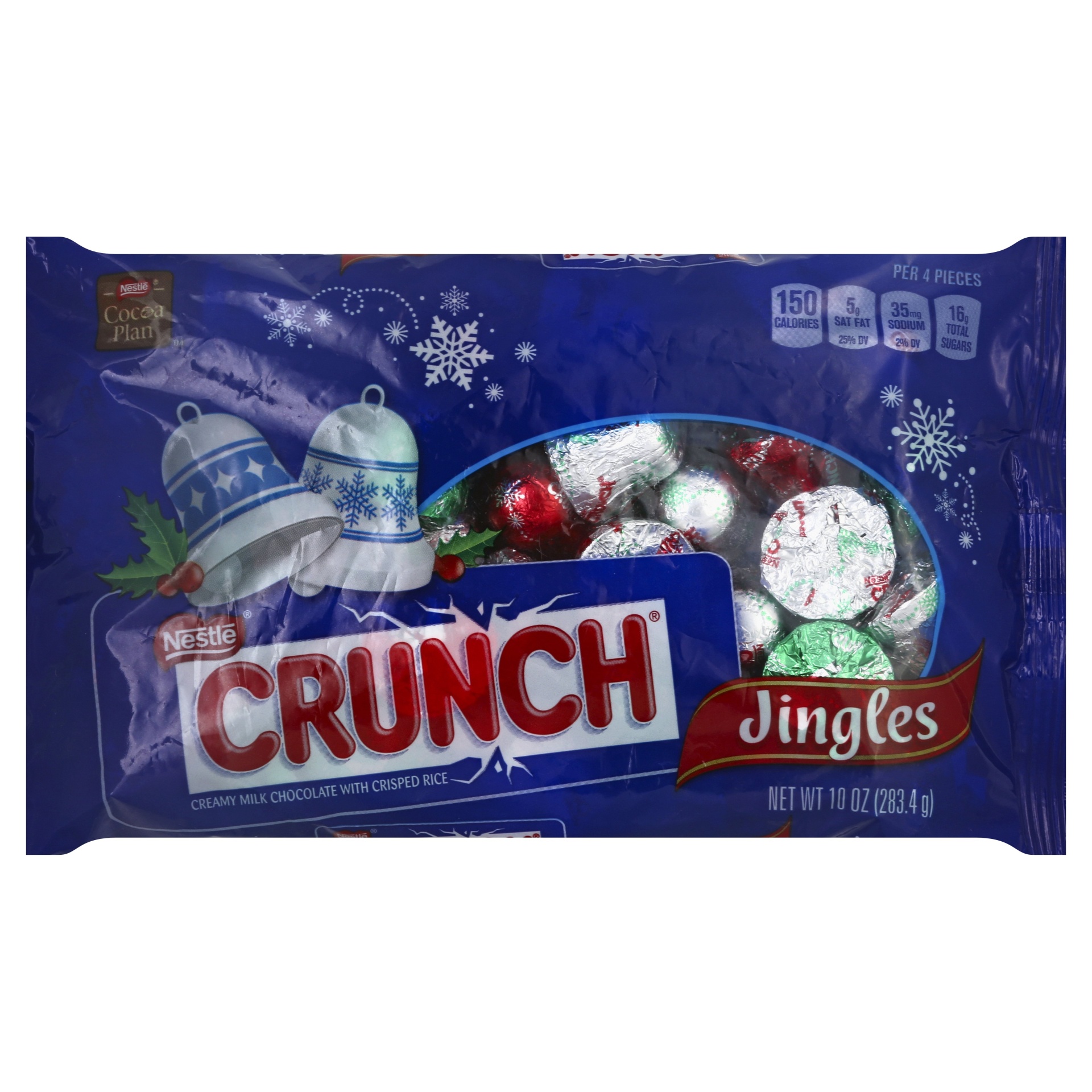 slide 1 of 1, Crunch Christmas Jingle Bell Chocolate, 10 oz