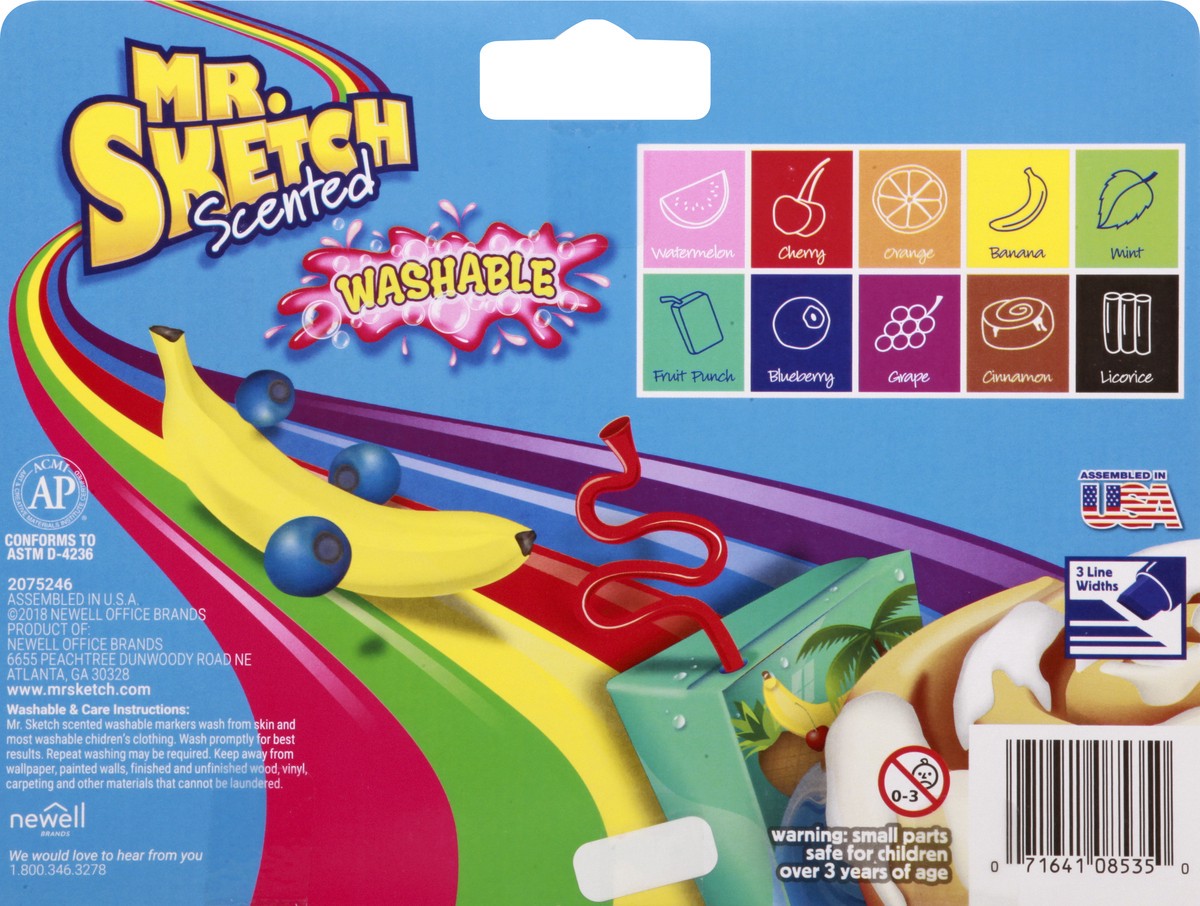 slide 9 of 11, Mr. Sketch Scented Washable Markers 10 ea, 10 ct