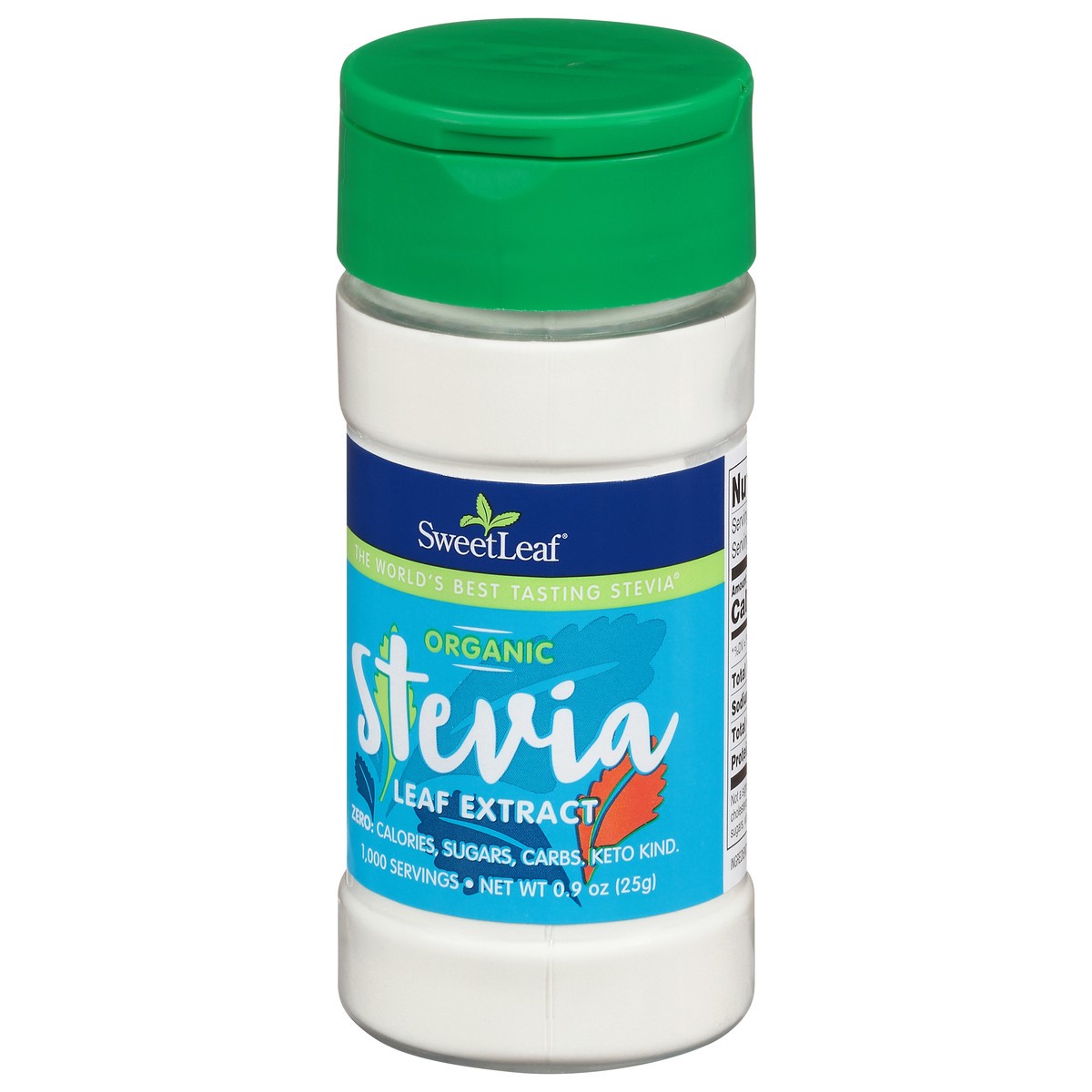 slide 9 of 13, SweetLeaf Wisdom Natural Brands Sweetleaf Organic Stevia Extract Sweetener, 0.9 oz