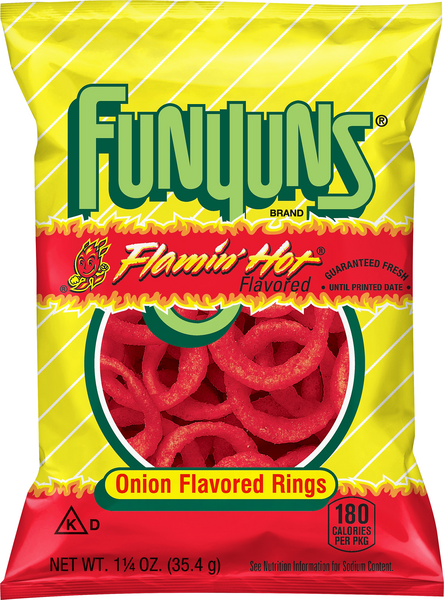 slide 1 of 1, Funyuns Flamin Hot 1.25oz - 1.25 OZ, 1.25 oz
