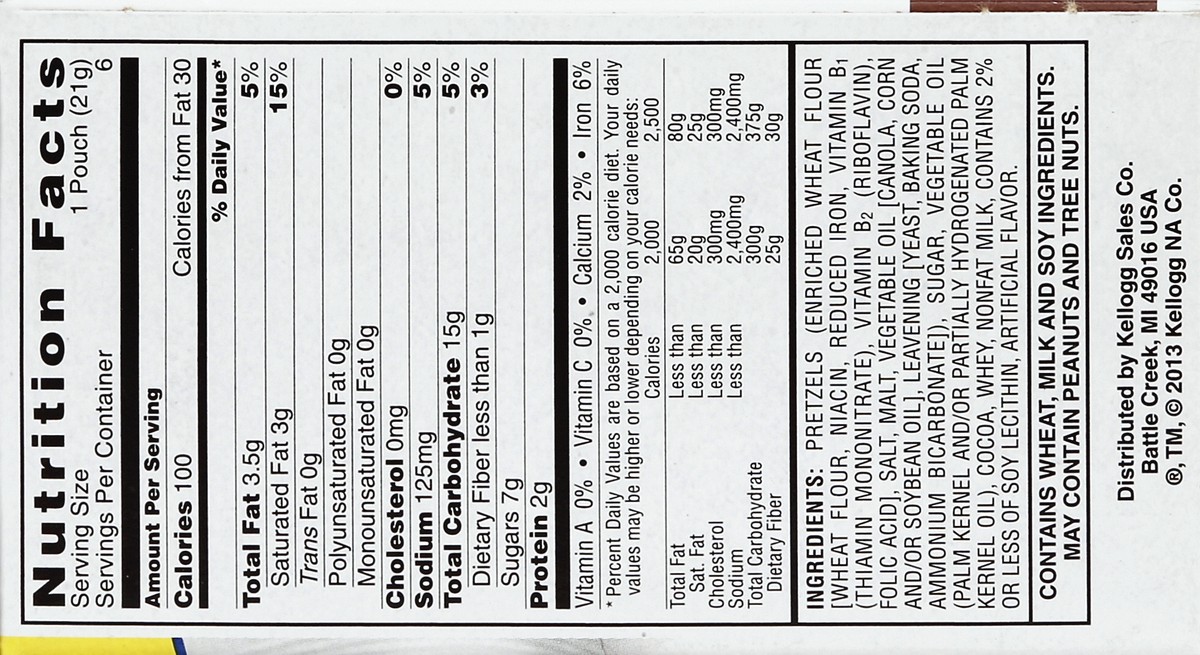 slide 4 of 6, Kellogg's Special K Fudge Dipped Pretzels, 6 ct; 0.74 oz