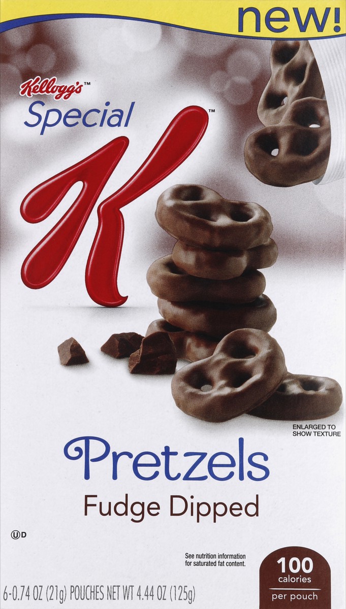 slide 5 of 6, Kellogg's Special K Fudge Dipped Pretzels, 6 ct; 0.74 oz