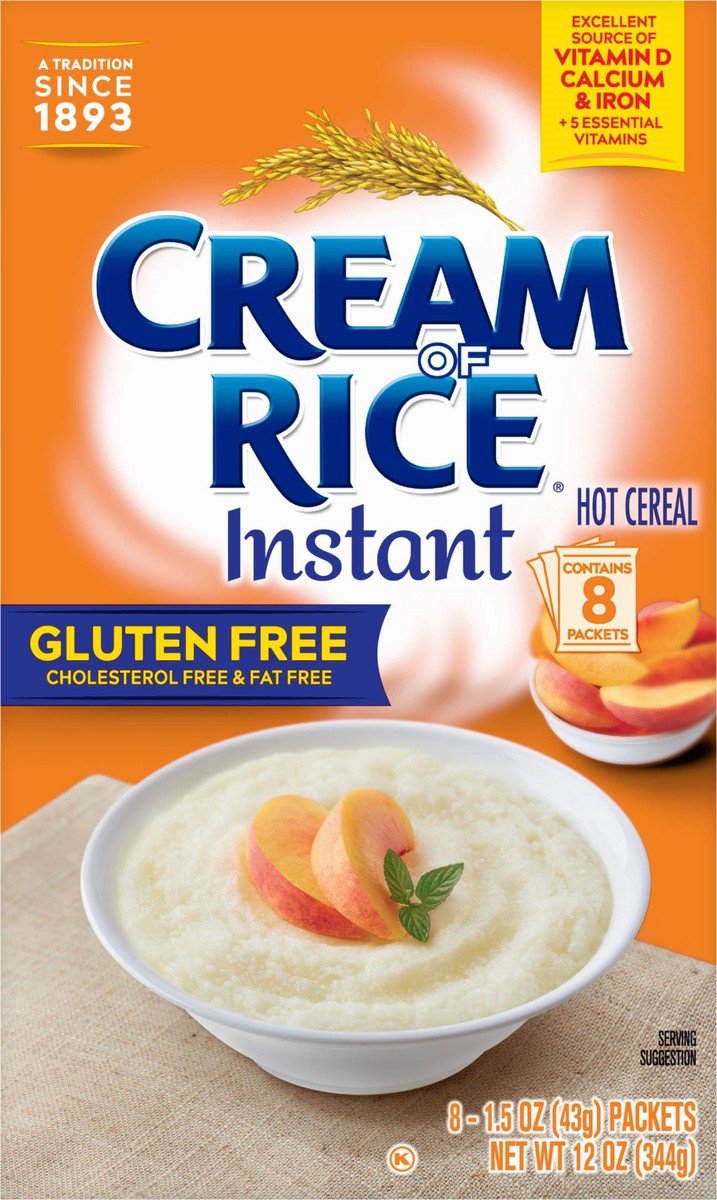 slide 6 of 9, Cream of Rice Gluten Free Instant Hot Cereal 8 - 1.5 oz Packets, 8 ct