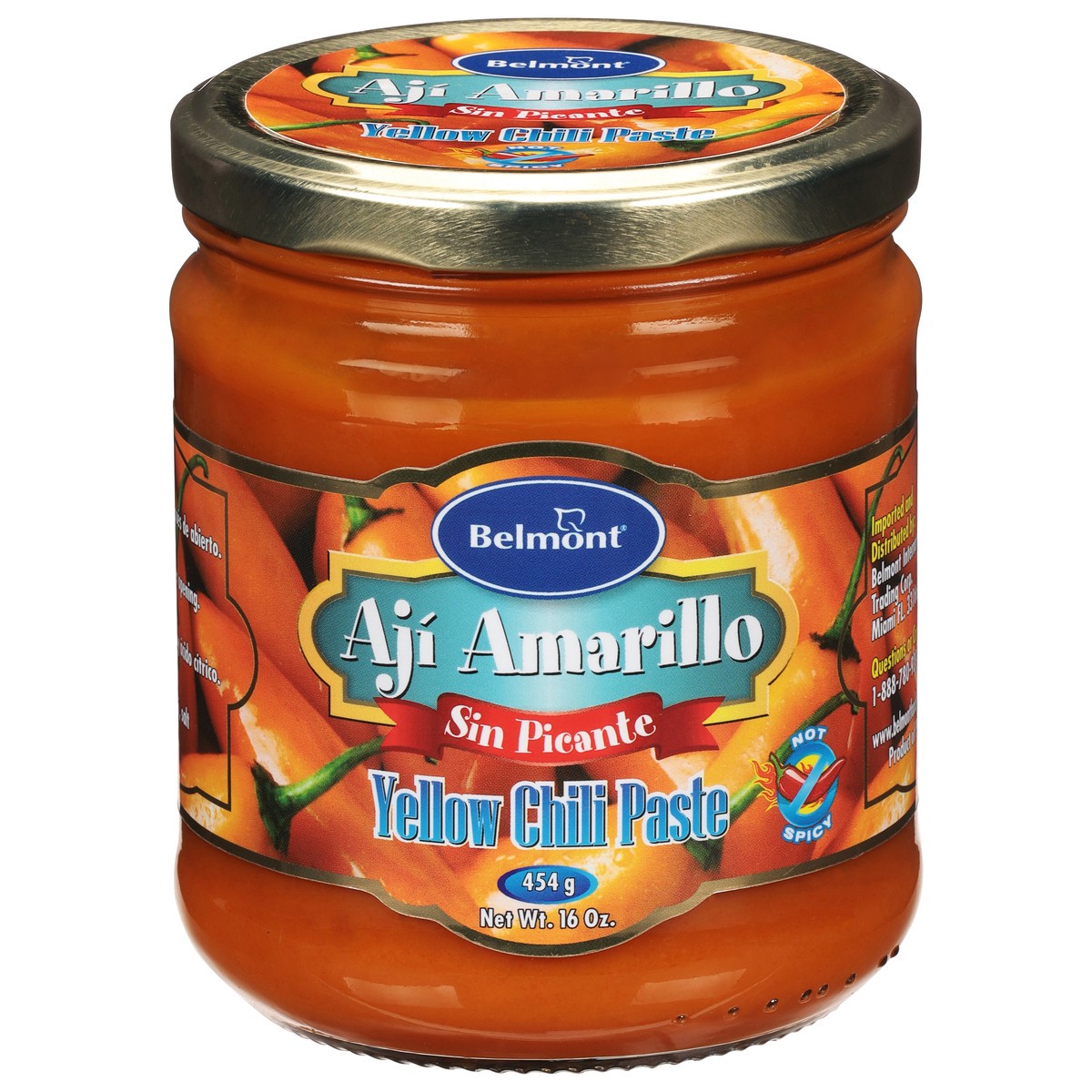 slide 1 of 9, Belmont Aji Amarillo Yellow Chili Paste - 16 oz, 16 oz
