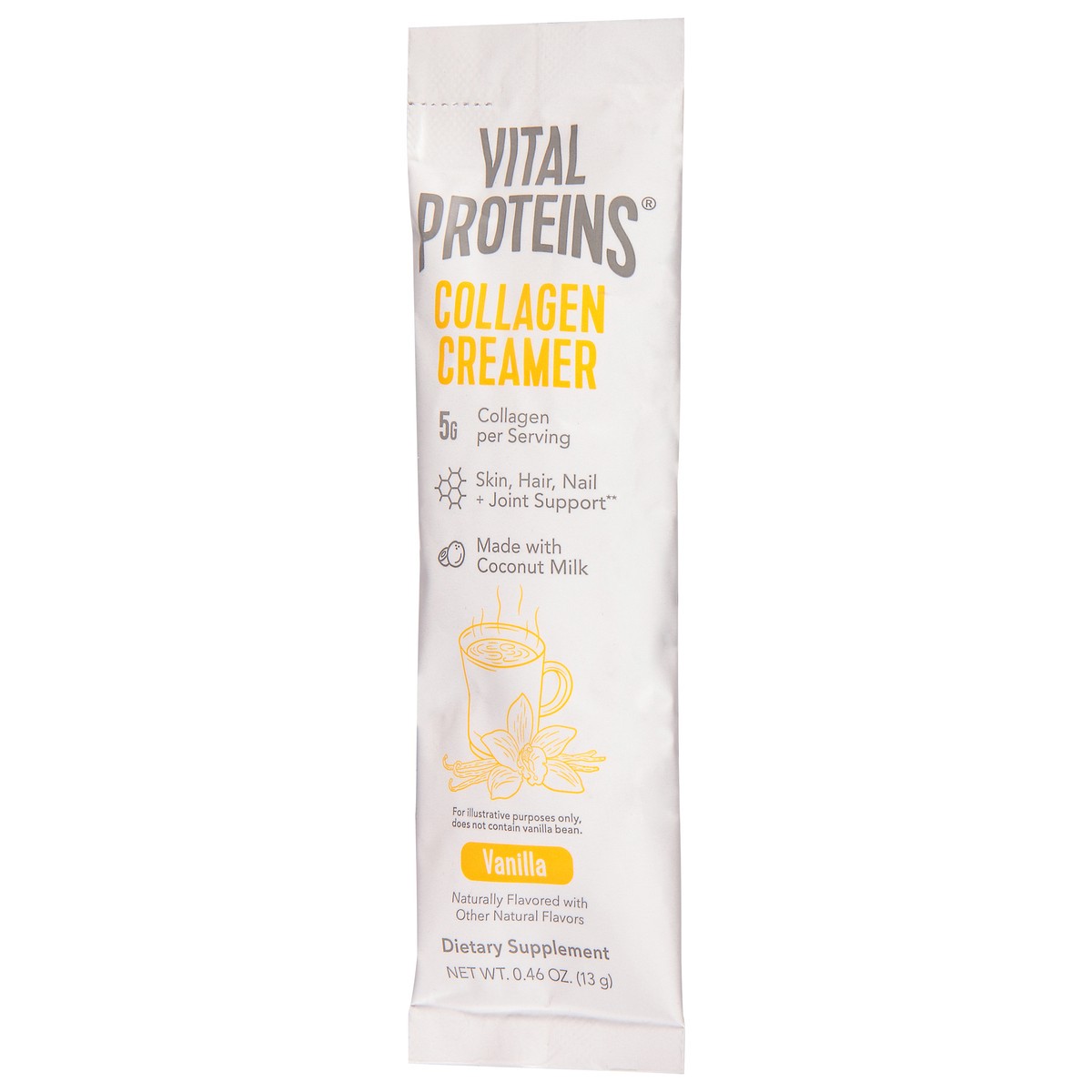 slide 10 of 13, Vital Proteins Vanilla Collagen Creamer Single Packet, 0.46 oz