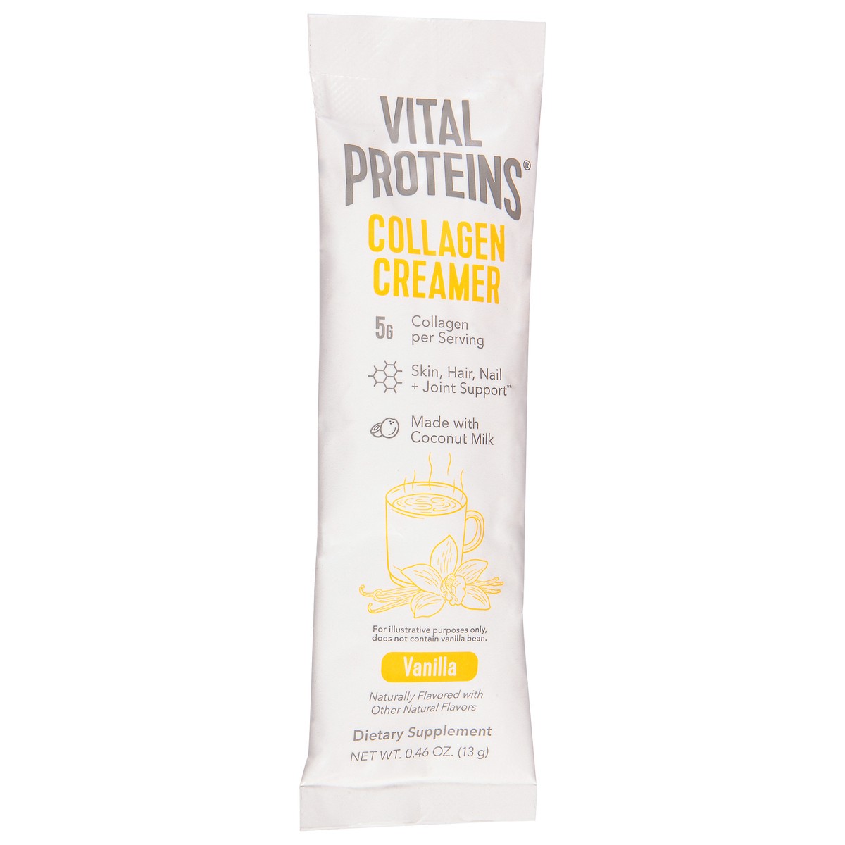 slide 4 of 13, Vital Proteins Vanilla Collagen Creamer Single Packet, 0.46 oz