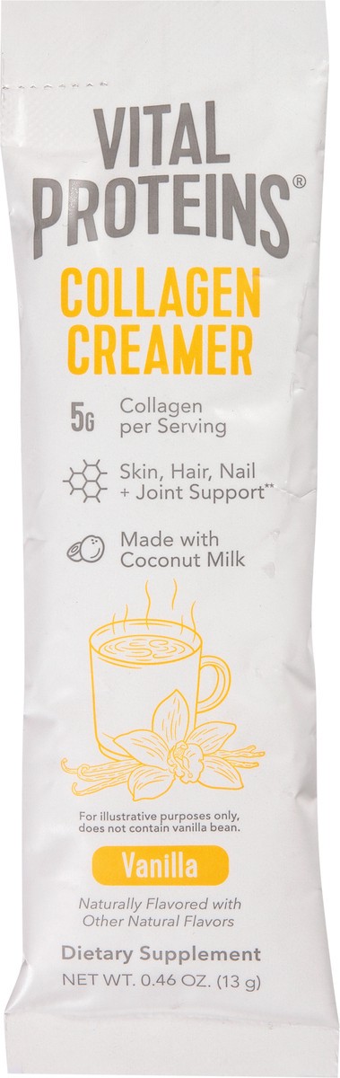 slide 8 of 13, Vital Proteins Vanilla Collagen Creamer Single Packet, 0.46 oz