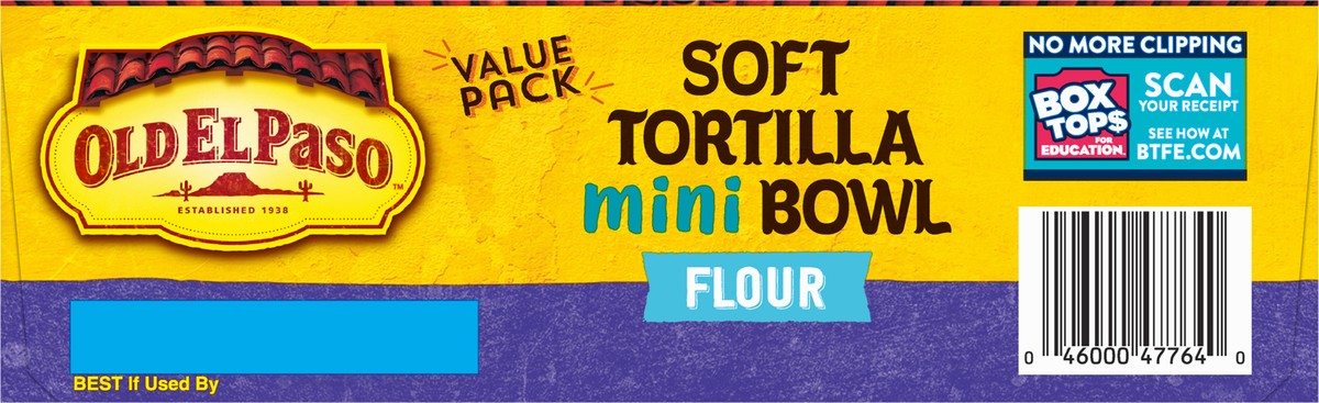 slide 9 of 9, Old El Paso Soft Flour Tortilla Mini Bowls, Value Pack, 20-count, 20 ct