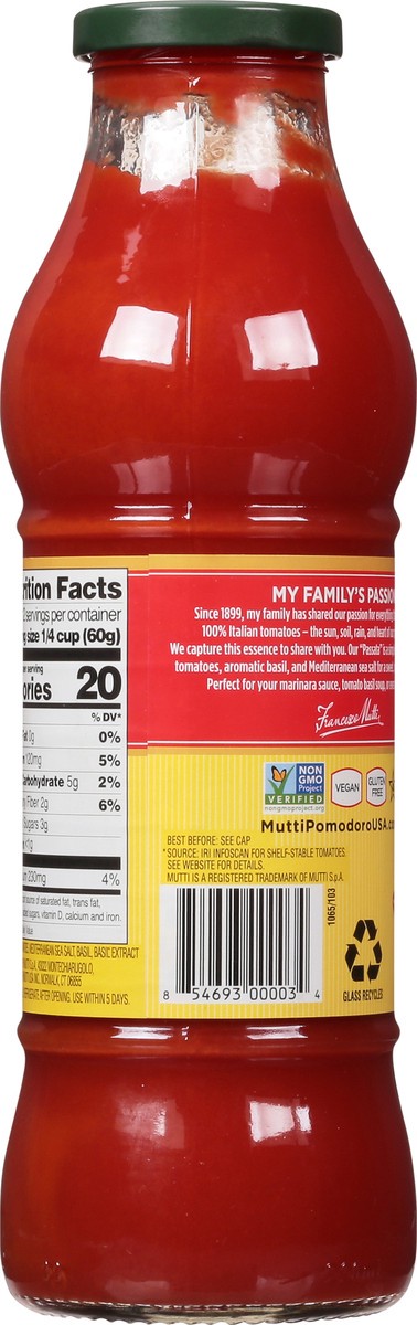 slide 8 of 13, Mutti Tomato Puree With Basil 24.5 oz, 24.5 oz