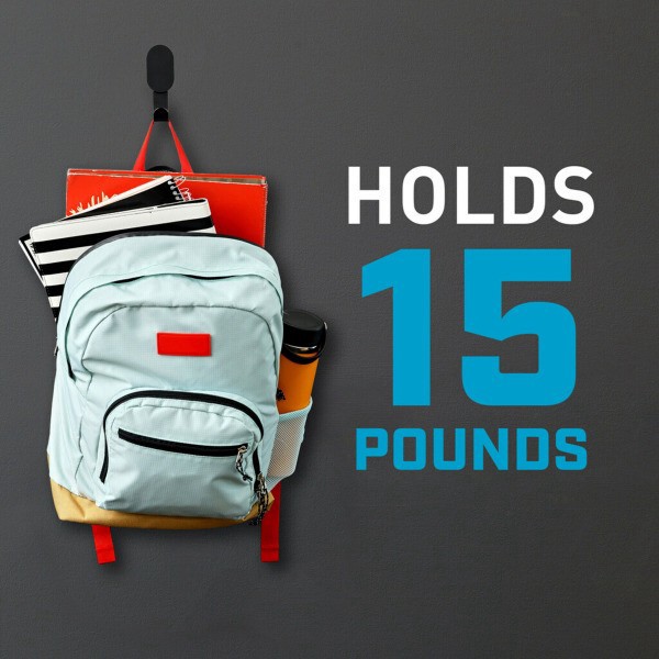 slide 10 of 10, Command 3M Claw Drywall Hooks, 15Lb, Black, 1 Claw, 1 Cover, 1 ct