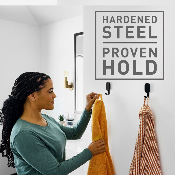 slide 4 of 10, Command 3M Claw Drywall Hooks, 15Lb, Black, 1 Claw, 1 Cover, 1 ct