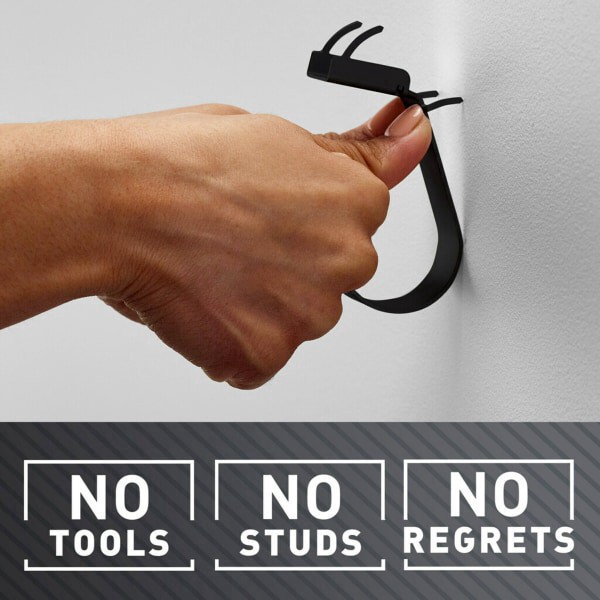 slide 2 of 10, Command 3M Claw Drywall Hooks, 15Lb, Black, 1 Claw, 1 Cover, 1 ct