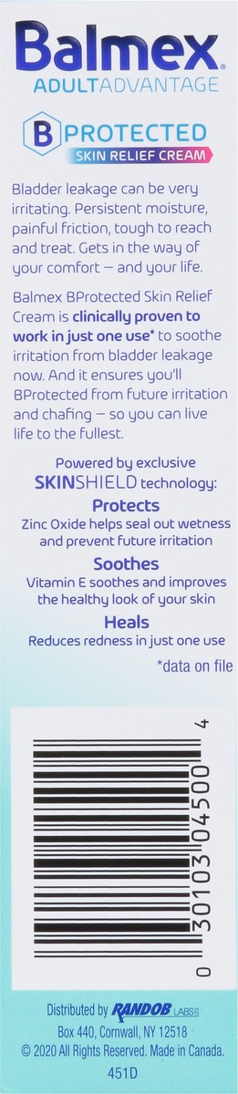 slide 7 of 9, Balmex AdultAdvantage B Protected Skin Relief Cream 3 oz, 3 oz