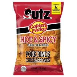 Utz Hot & Spicy Pork Rinds - 3 oz