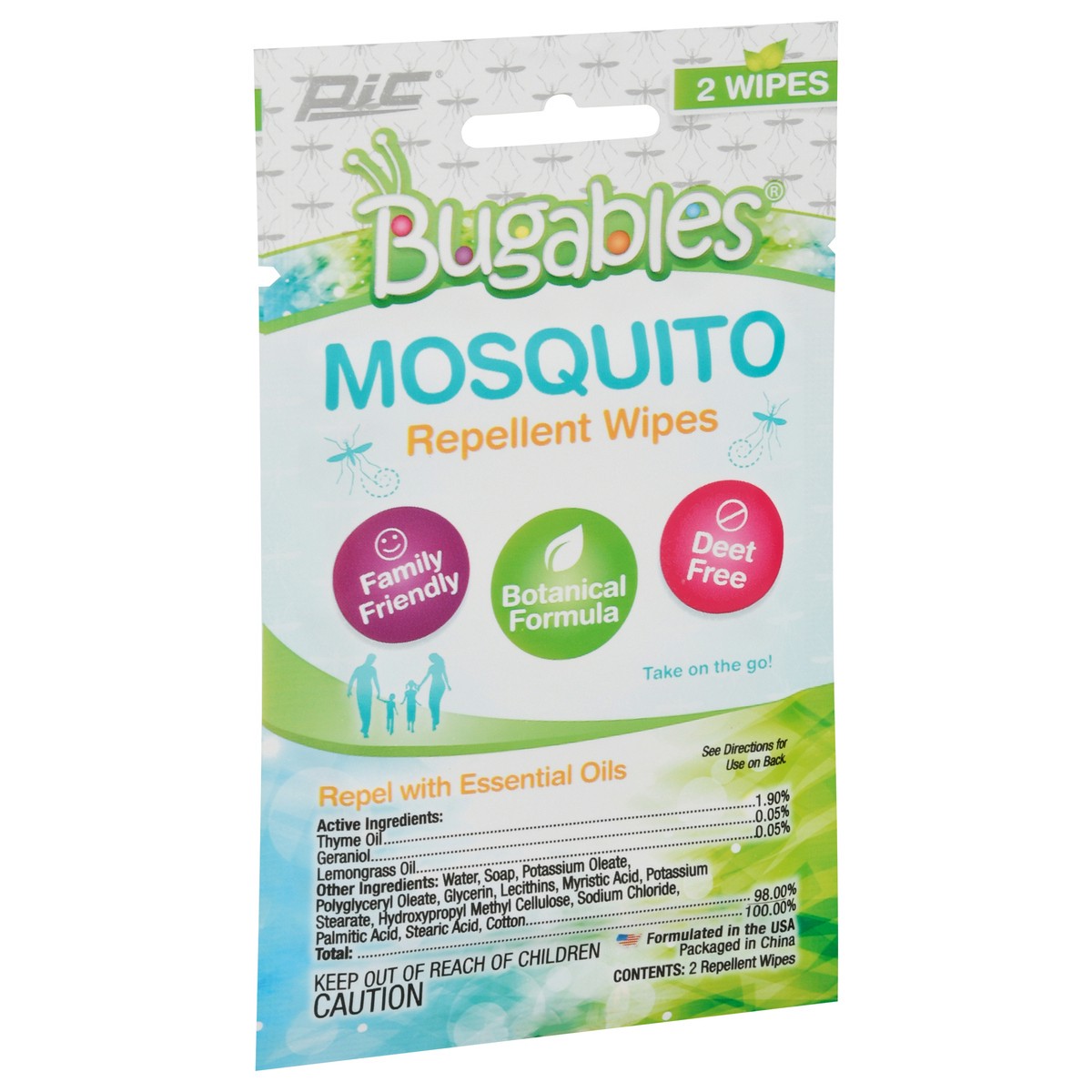 slide 2 of 10, Bugables Mosquito Repellent Wipes 2 ea, 2 ct