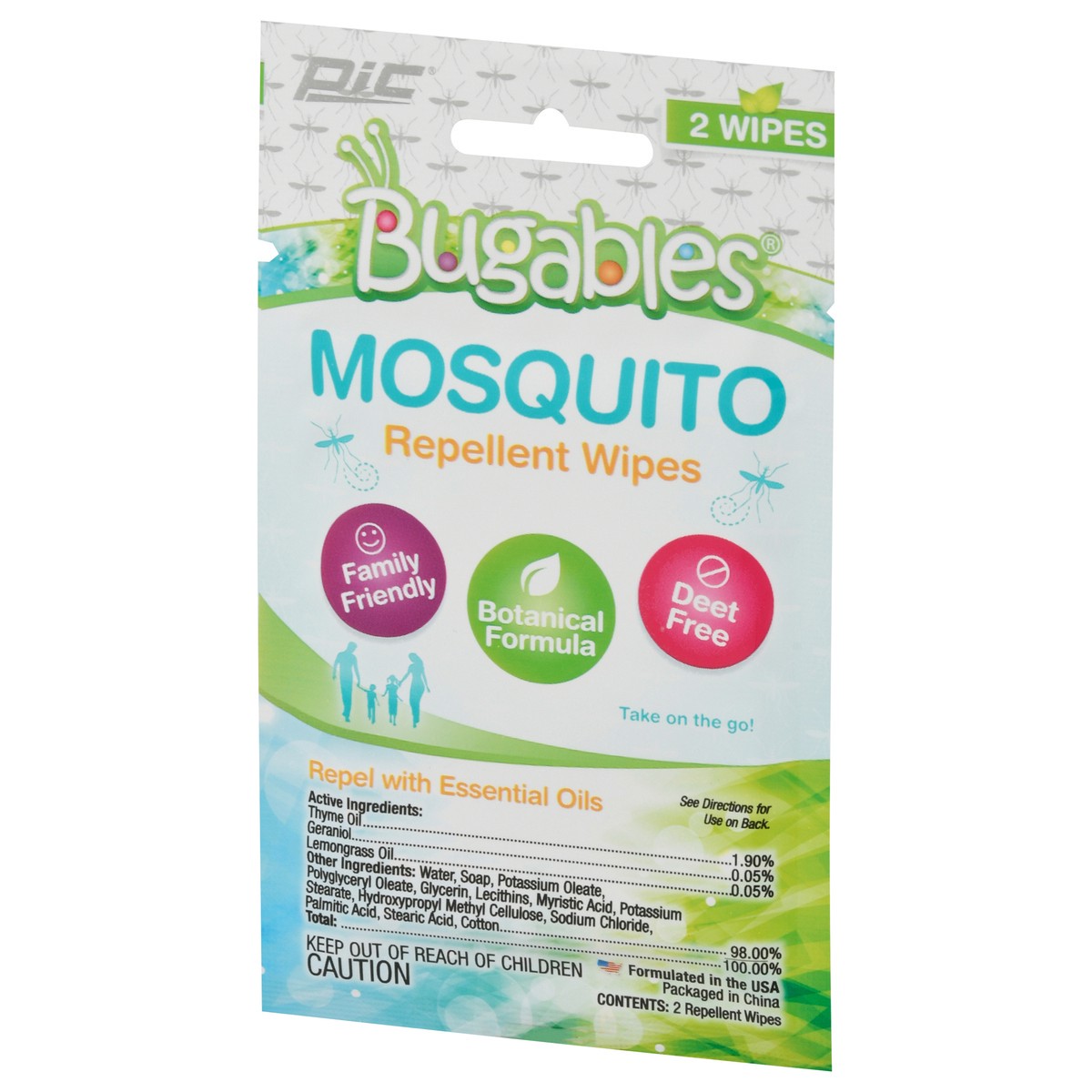 slide 3 of 10, Bugables Mosquito Repellent Wipes 2 ea, 2 ct