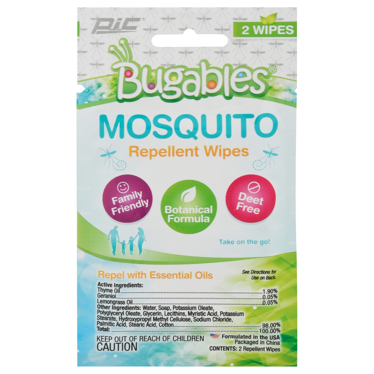 slide 10 of 10, Bugables Mosquito Repellent Wipes 2 ea, 2 ct