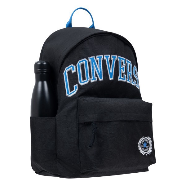 slide 3 of 10, Converse Varsity Microsuede 17" Backpack - Black, 17 in