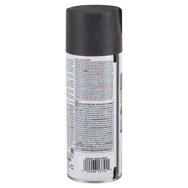 slide 4 of 9, Rust-Oleum Stops Rust Protective Multi-Color Textured Spray Paint - 223525, Aged Iron, 12 oz