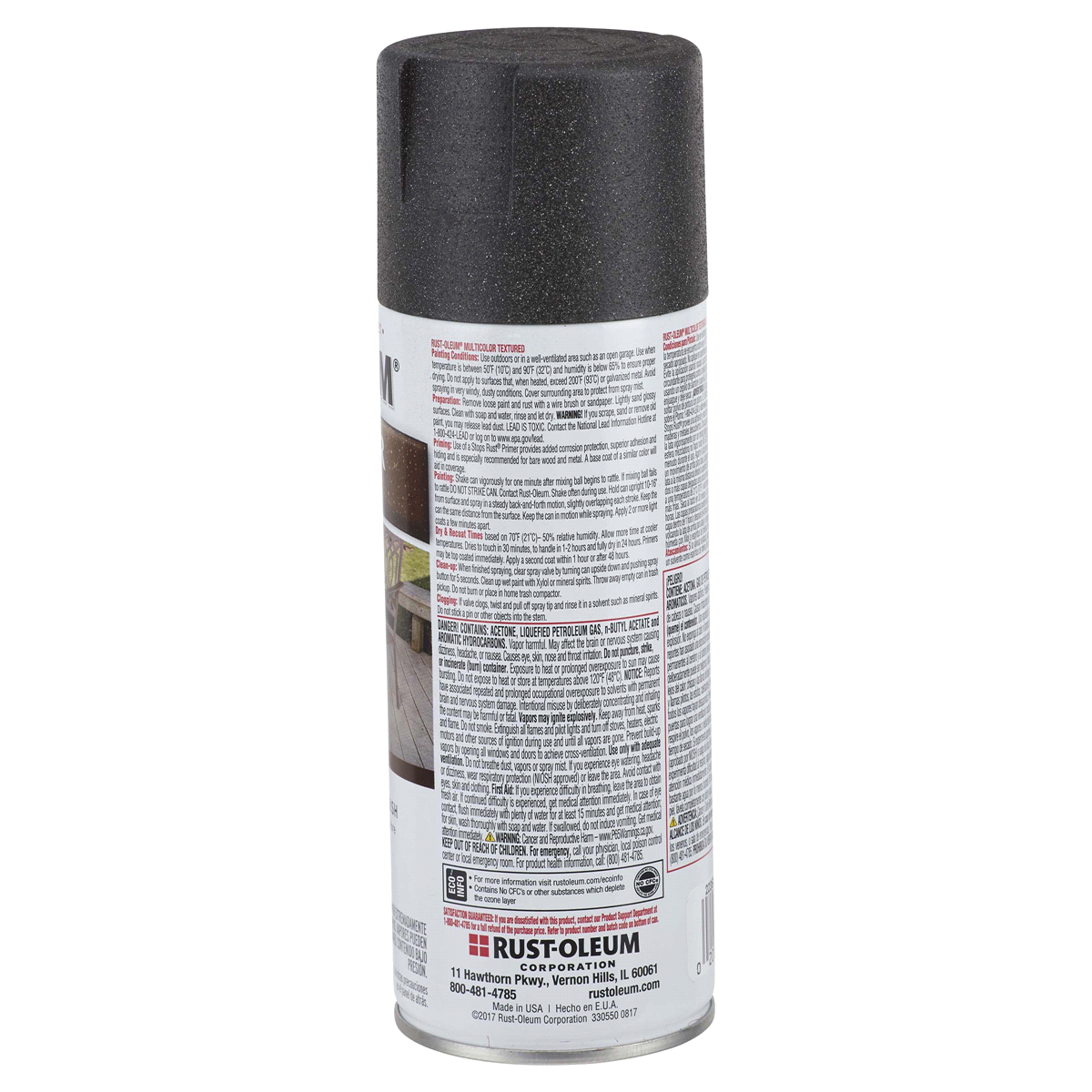 slide 9 of 9, Rust-Oleum Stops Rust Protective Multi-Color Textured Spray Paint - 223525, Aged Iron, 12 oz