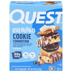 Quest Protein Bars - Overload Cookie Commotion - 4 ct