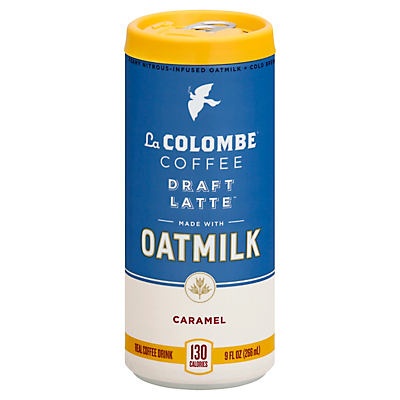 slide 1 of 1, La Colombe Oatmilk Draft Latte Caramel Coffee Drink, 9 fl oz
