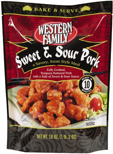 slide 1 of 1, Western Family Sweet And Sour Pork, 18 oz