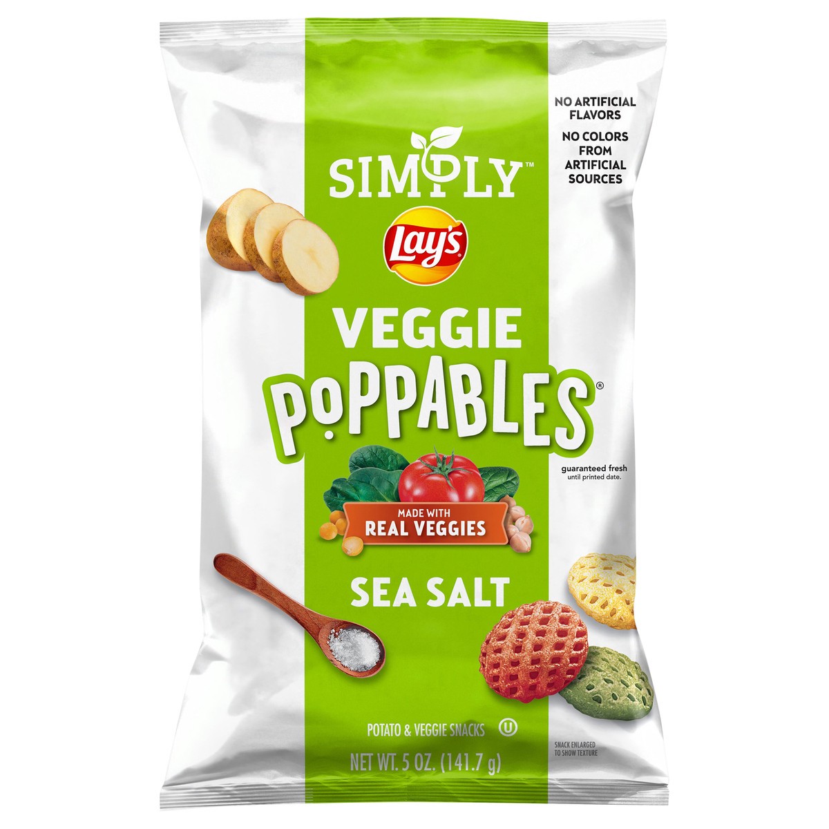slide 5 of 9, Lay's Simply Poppables Potato & Veggie Snacks Sea Salt 5 Oz, 5 oz