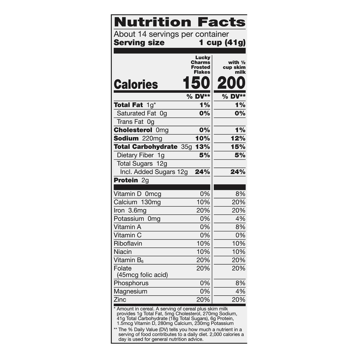 slide 7 of 11, Lucky Charms Family Size Frosted Flakes Marshmallows Cereal 20.9 oz, 20.90 oz