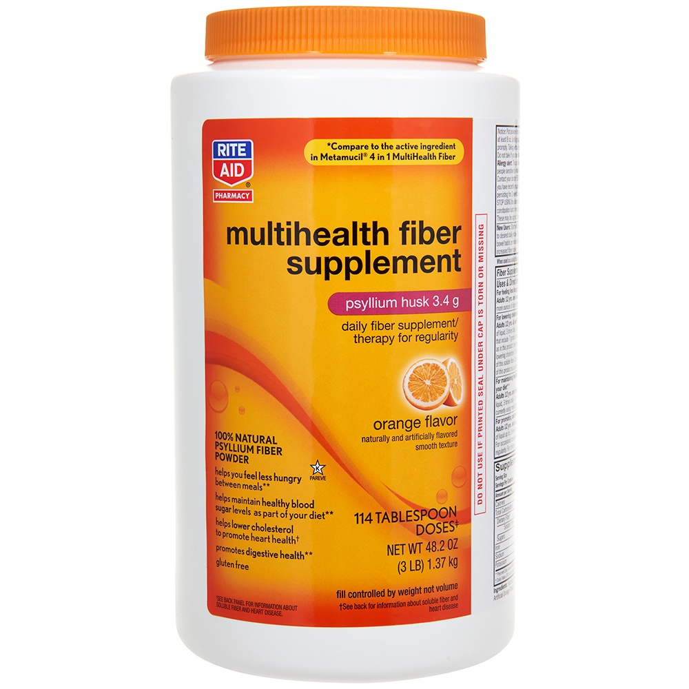 slide 1 of 3, Rite Aid Multihealth Fiber Supplement, 48.2 oz